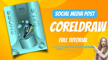 New social media post corel graphic design coreldraw graphic design tutorial #coreldraw