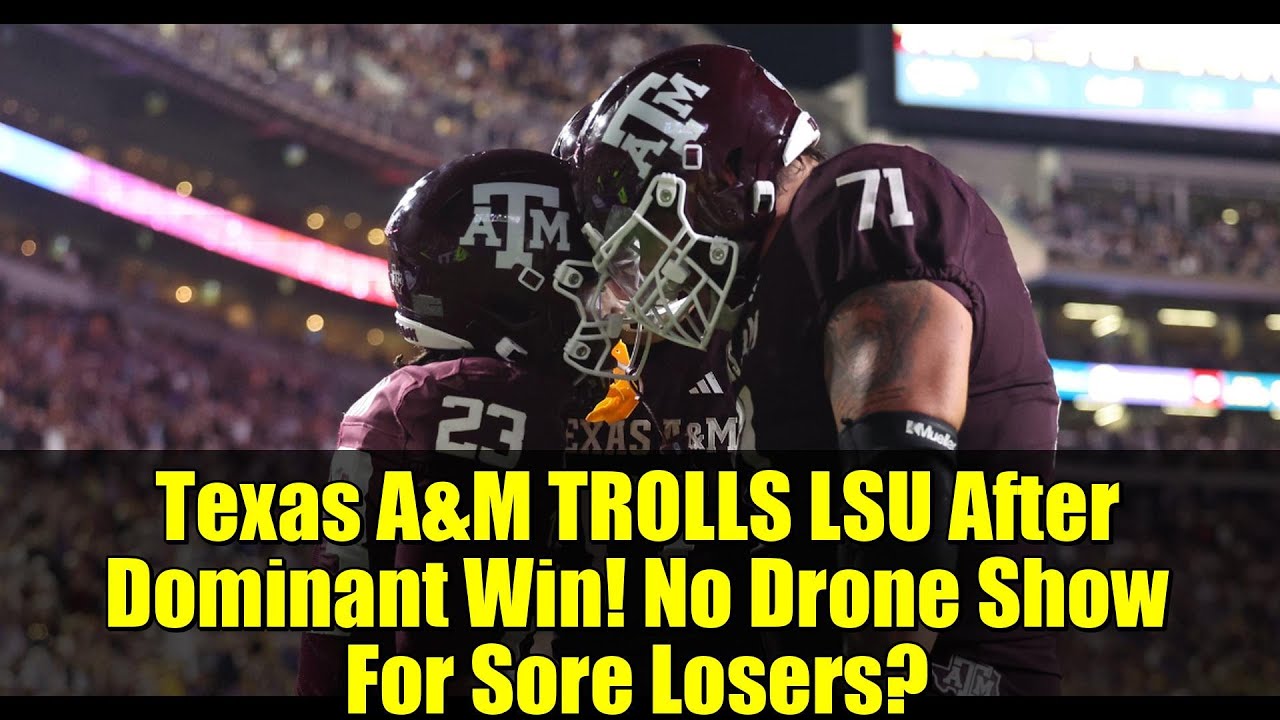 Команда Texas A&M троллит LSU после убедительной победы! Никаких дронов для обиженных неудачников?