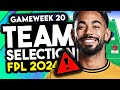 MY CUNHA REPLACEMENT? | FPL GAMEWEEK 20 TEAM SELECTION | FANTASY PREMIER LEAGUE TIPS 2024/25