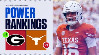 College Football Power Rankings Week 4: Georgia remains above Texas after shaky performance