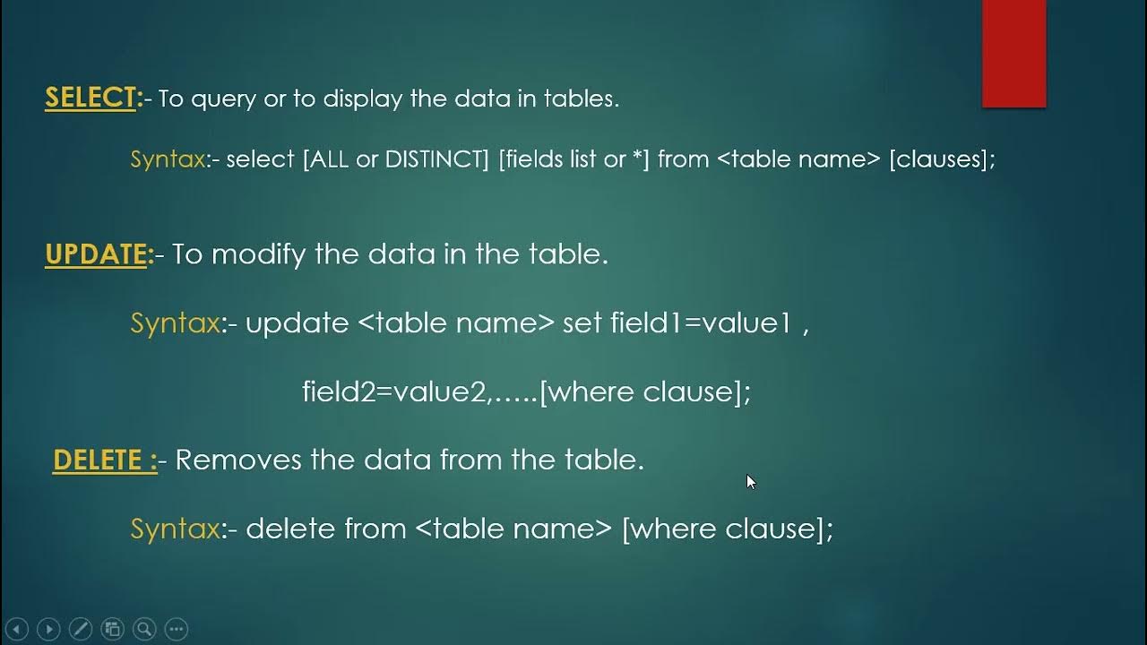 Oracle SQL statements Part 2 - YouTube