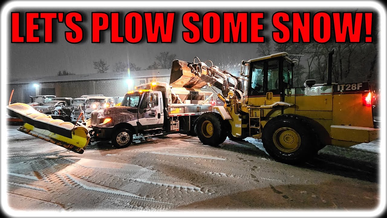 Snow Plowing For The First Storm Of The Season! - YouTube
