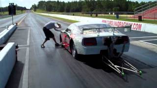 Coby Rabon Testing at Carolina Dragway Aug 12th, 2010 1st Pass
