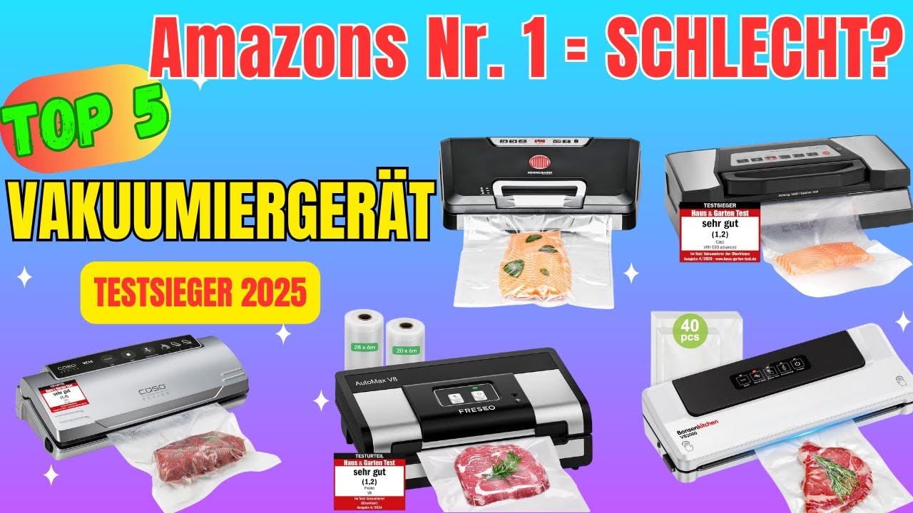 Vakuumiergerät Test 2025: Die 5 besten Vakuumiergerät