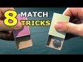 Match Tricks | 8 Incredible Match Tricks | Secrets of magic tricks with matches