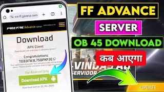 #ob45advanceserver / free fire advance server / free fire advance server ob45 / ff advance server