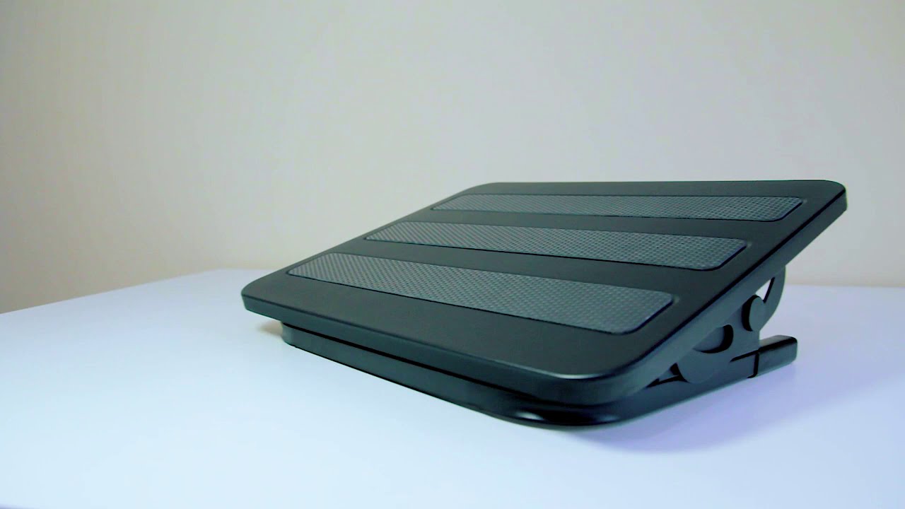 Maclean MC-831 Repose-Pieds Ergonomique Réglable - Inclinaison Continue +20/-20° - 380x300mm - Métal Solide