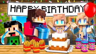 THROWING A SURPRISE BIRTHDAY PARTY IN MINECRAFT!