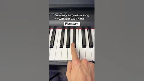 Can You Guess This Song With ONE Note?🤔 #piano #tutorial #music