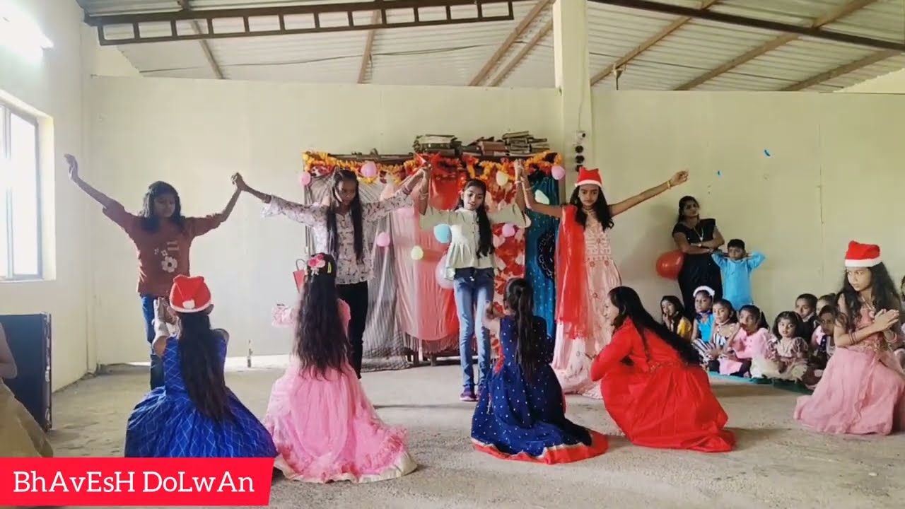 Mera yeshu sabse hai mahan Dance  Christmas Children Dance  Vidhyakunj Primary school dolvan