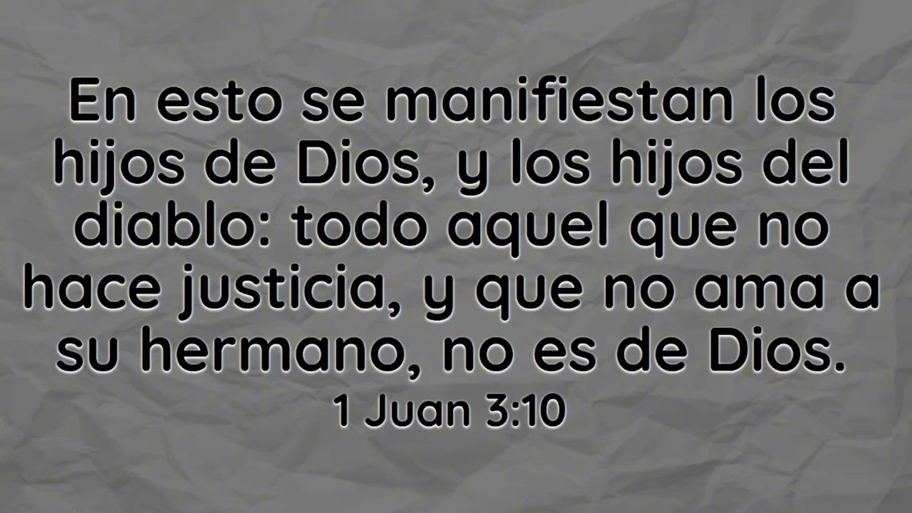 1 Juan 3: 10 - 15