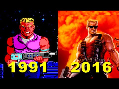 Evolution of Duke Nukem  games 1991-2016