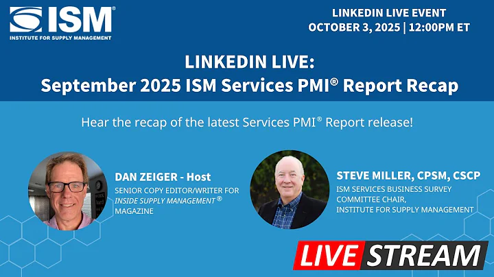 September 2025 ISM Services PMI Report Recap (LinkedIn Live)