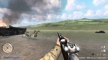 CoD2 B2F M1Garand knife attack