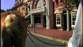 Disneyland-Mainstreet Usa- Horse Trolley Ride. Sept. 1990.