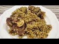 طريقة تحضير الفريك الفريكة بلحمة موزات الغنم Best Freek Freekeh With Lamb Shanks Recipe 