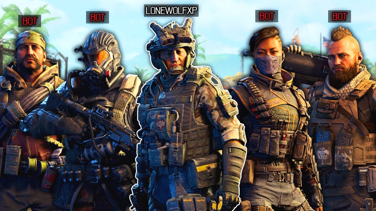 LoneWolfXP vs 11 VETERAN BOTS in Black Ops 4... ðŸ˜± - 