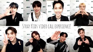 finally meeting stray kids | 220506 video call experience Resimi