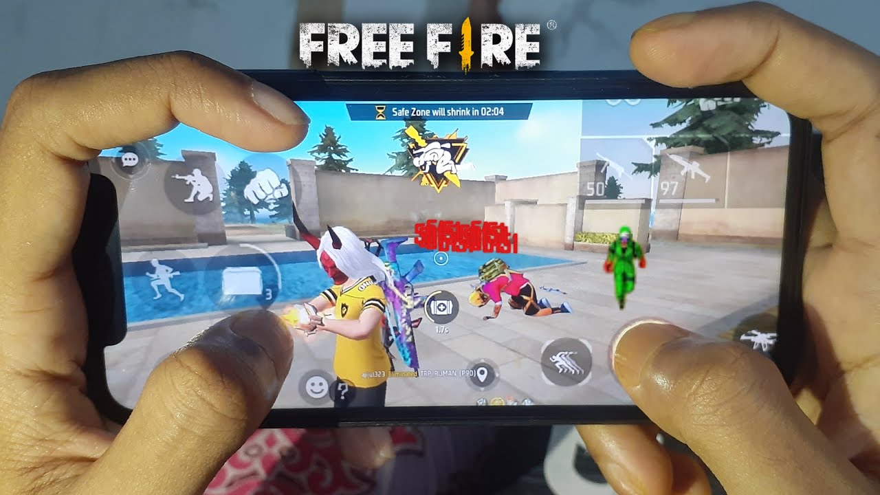 Full Gameplay IPhone 11 Pro Max Free Fire Handcam Smooth Rush