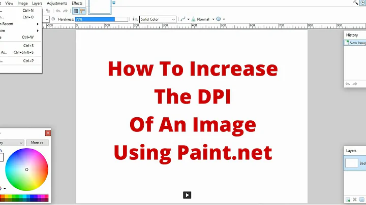 How To Increase The DPI Of An Image With PAINT.NET