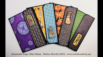 Detachable Pages Mini Album - Decorated/Embellished Album