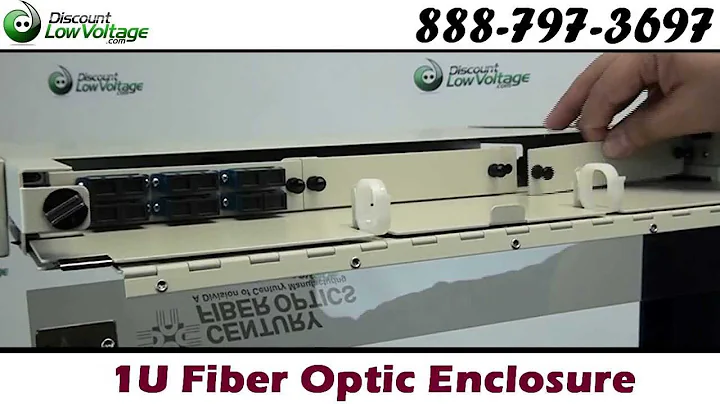 Rackmount 1U fiber optic cable and connector panel enclosure