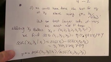 Math219/Econ365 Lecture 1.3 More Partial F Test