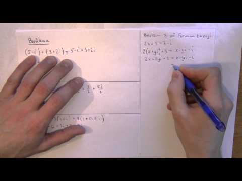 Matematik 4 - Komplexa tal del 6 - Addition och Subtraktion