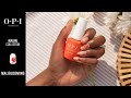 Opi pro nail art maliblooming a blooming flower with malibu power