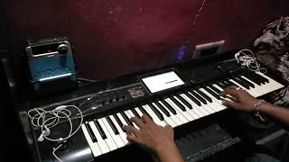 Playing flute and violin on keyboard