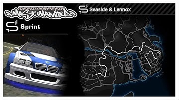Sprint Race • Seaside & Lennox • NFS Most Wanted 2005 PC