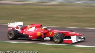 I have filmed the 2011 ferrari f150 formula 1 lapping very fast
fiorano racetrack, listen to pure sounds coming out v8 engine.. just
awesome! car...