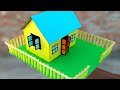 How to make a cardboard house making with dimension-Dian crafts