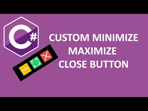 Create Custom Minimize/Maximize/Close