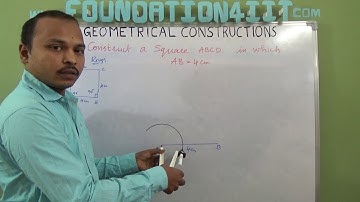How to Construct a Square When its one side is given