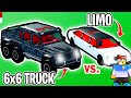 Modded limo vs gwagon 6x6 in car dealership tycoon who will win