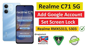 Realme C71 5G RMX5313 | Add Google Account or Set Screen Lock | Latest Video |
