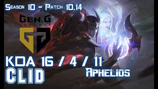 Gen Clid APHELIOS vs ASHE ADC - Patch 10.14 KR Ranked