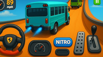 Crazy Bus Mega Ramp Impossible Racing Bus Stunts Impossible Tracks Android Gameplay Video P-10