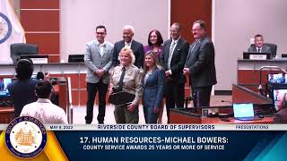 Riverside County 25 Years Or More Of Service Presentation (5-9-23)