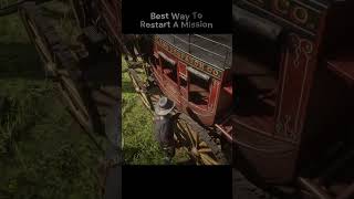 The Fastest Way to Restart Missions in RDR2 #rdr2 #tips #shorts