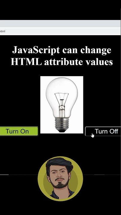 #shorts JavaScript: JavaScript can change the value of html attributes ...