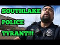 Tyrant Alert!!! Detained in Cuffs For Camera - South Lake Police Department at it again!