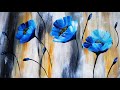 Acrylic painting for Beginners |Flower Painting on canvas | Acrylic painting technique