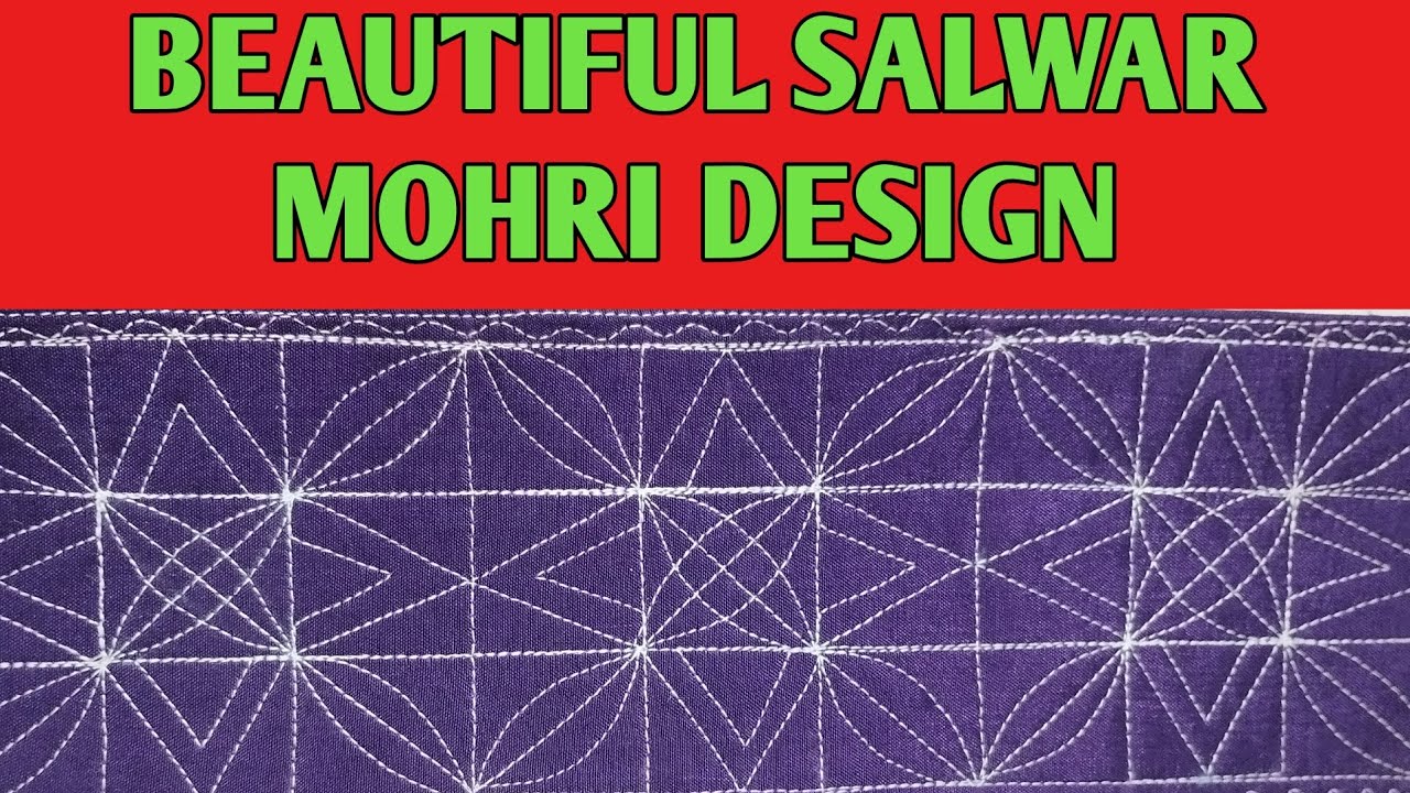 Beautiful salwar mohri design🤩 fancy mohri design😍 stylish pohcha design