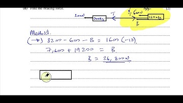 M1 (CAIE) 9709/F/M/42/20 March 2020- Q6 Dynamics, Tow Bars, suvat, Momentum