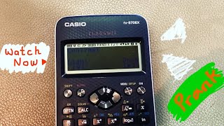 Black screen Digital separator-decimal mark and control brightness fs-570EX Calculator Prank