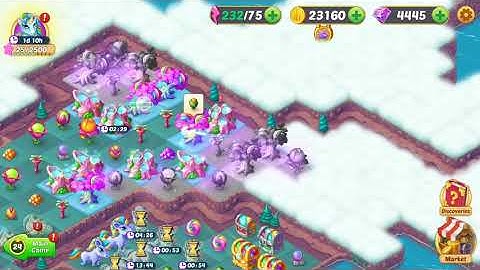 Ever merge Unicorn Rush Event July 2020 Creating  Big Diamond Tree to unlocked new Place