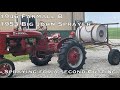 Farmall B Sprays Grass for Second Cut of Hay with Big John Sprayer - 17 July 2023