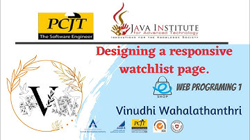 Web Project Task 24  | 1st Year | Java Institute | Vinudhi Wahalathanthri
